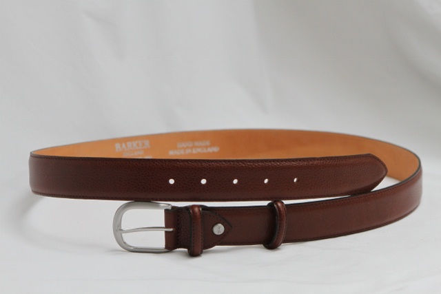 Barker Plain Leather Belt - The Ilkley Shoe Company