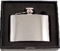 Artamis Hip Flask Polished Steel 4oz-0