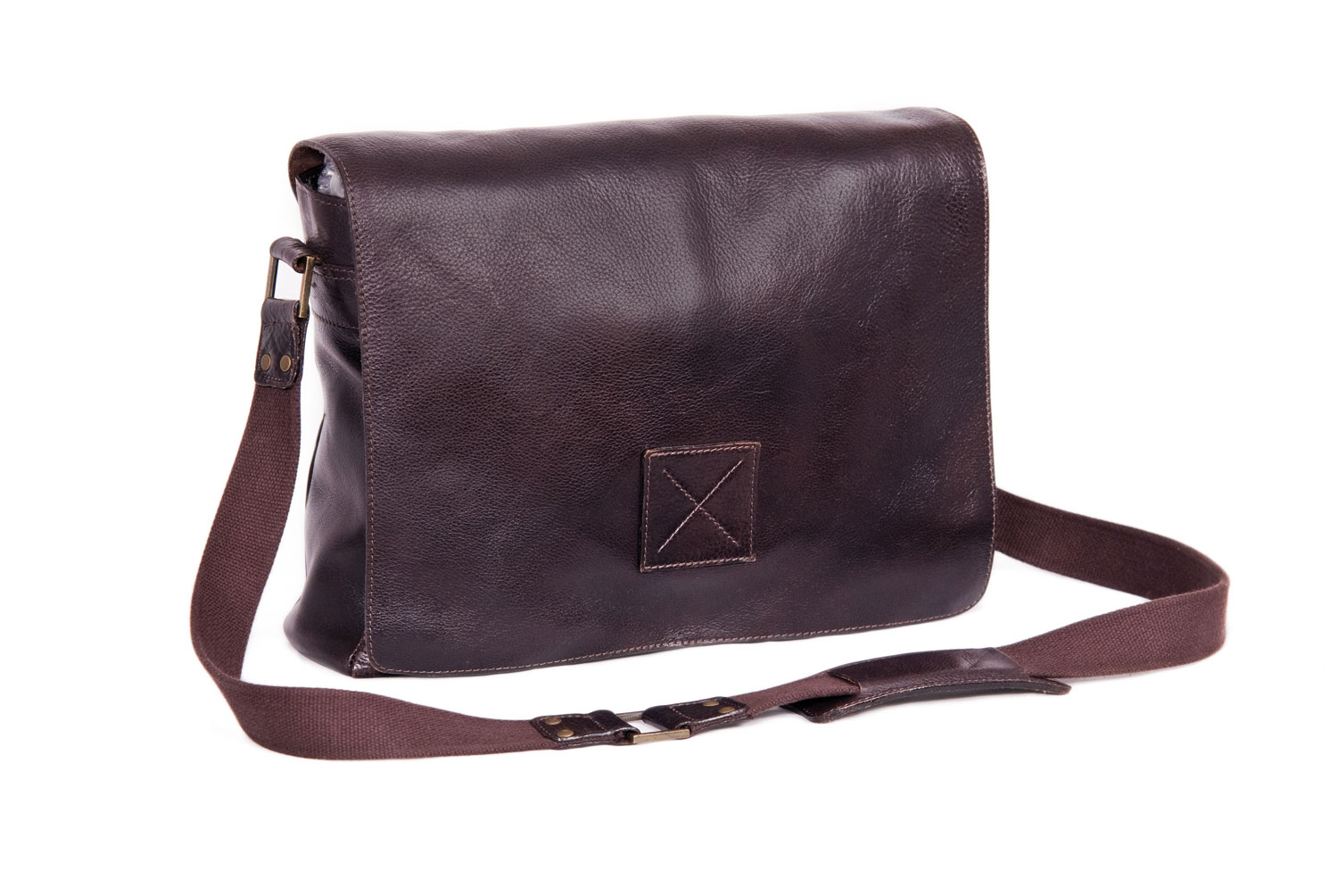Ashwood Leather Unisex Stratford Milled VT Medium A4 Body Bag - Tan | eBay